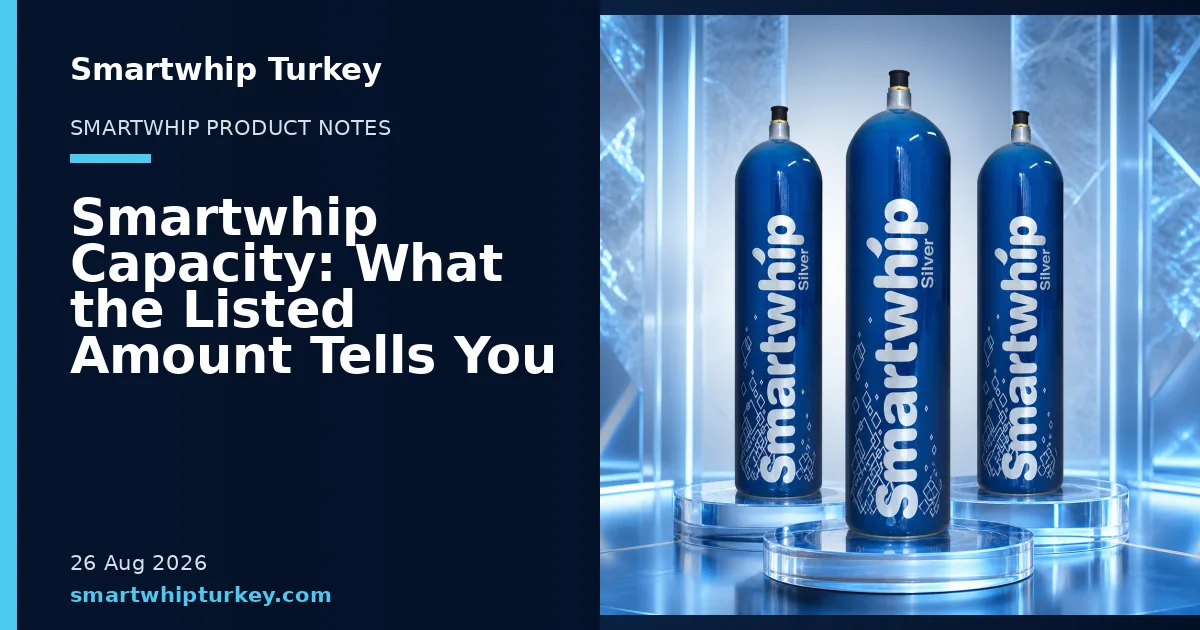 Smartwhip Turkey blog cover showing product cylinders in a studio setting
