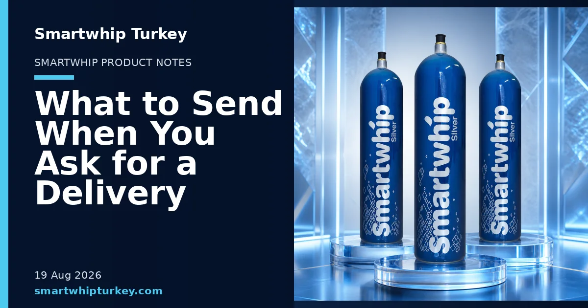 Smartwhip Turkey blog cover showing product cylinders in a studio setting