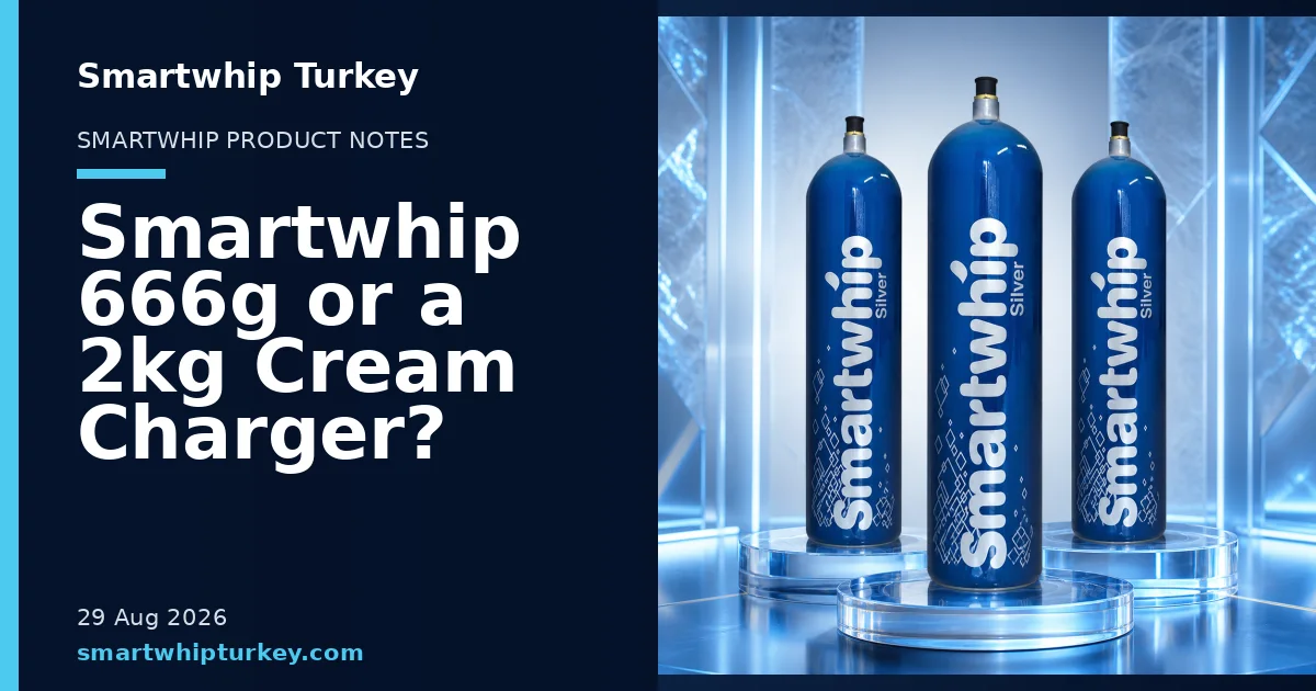 Smartwhip Turkey blog cover showing product cylinders in a studio setting