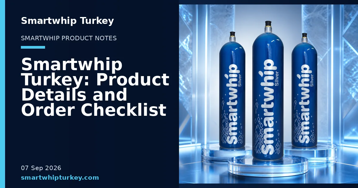 Smartwhip Turkey blog cover showing product cylinders in a studio setting