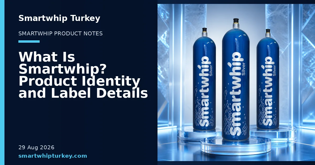 Smartwhip Turkey blog cover showing product cylinders in a studio setting