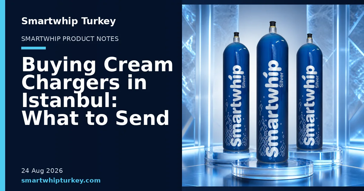 Smartwhip Turkey blog cover showing product cylinders in a studio setting